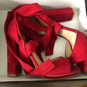Lulus tie up heels